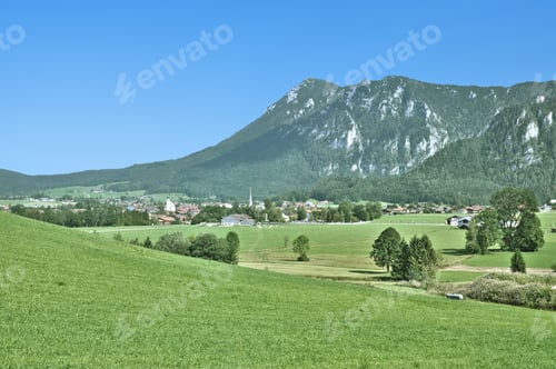 Preview: View To Village Of Inzell In Chiemgau,Bavaria,Germany