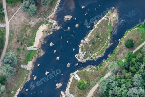Preview: Aerial View Over The River