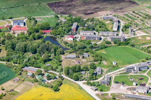 Preview: Aerial View Over The Small Village