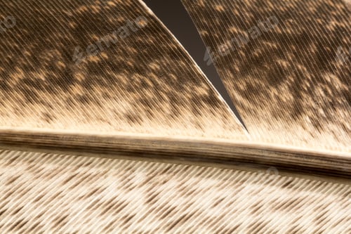 Preview: Colorful Rooster Feather With Details And Reflexions