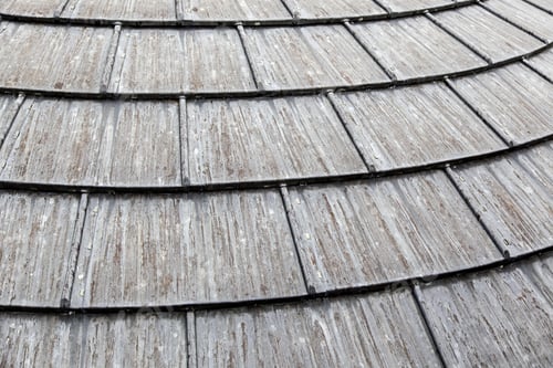 Preview: Old Weathered Metal Roof, Detail Of Protection Against Rain, Rusty Metal