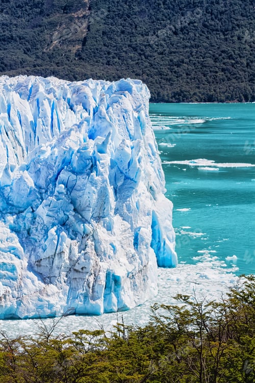 Preview: Perito Moreno Glacier In Patagonia, Argentina. Los Glaciares National Park In The Santa Cruz