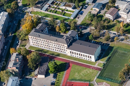 Preview: Aerial View Over The Daugavpils City (Latvia)