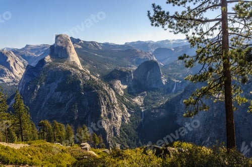 Preview: Overview Of Half Dome And Yosemite Valley, As Seen From Glacier Point. Yosemite National Park, Ca.