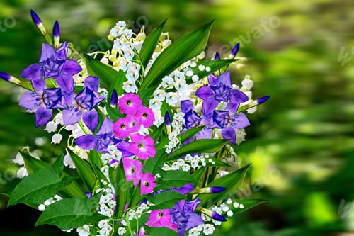 Preview: Spring Landscape With Flowers Lily Of The Valley