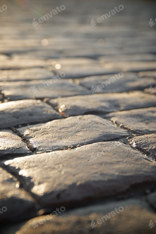 Preview: Floor Of A Street With Stone Tiles.