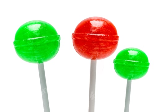 Preview: Lollipop Candy Set Sweetmeat Isolated On White Background