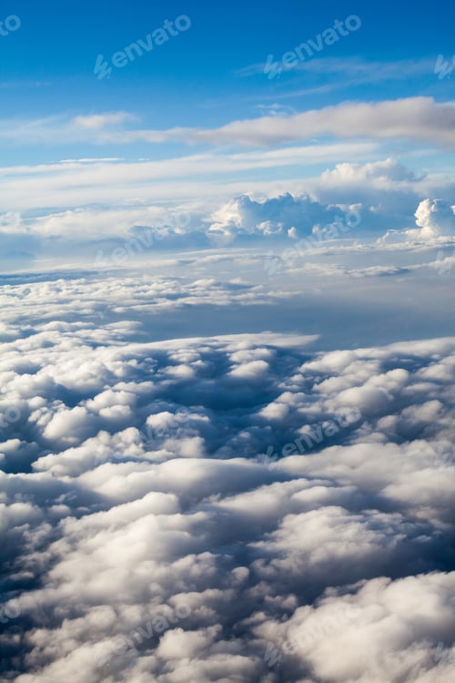 Preview: Beautiful, Dramatic Clouds And Sky Viewed From The Plane