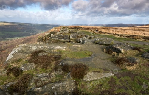Preview: Landscape In The Derbyshire Peak District England, Uk