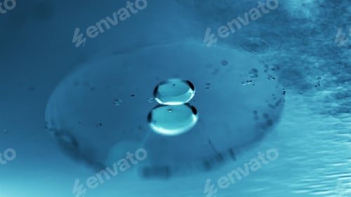 Preview: Abstract Composition Of Oil Drops On A Water Surface With Very Soft Focus