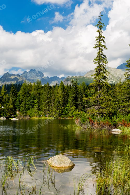 Preview: Nice Landscape With Lake In Mountains