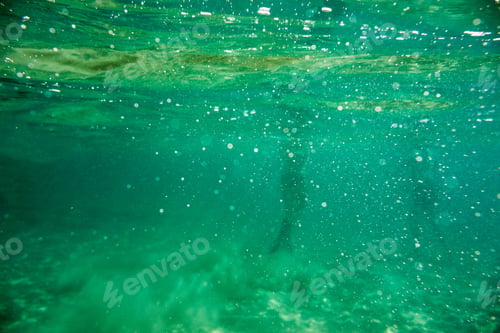 Preview: Underwater Scene In Ionian Sea, Zakynthos, Greece, With Girls Playing In The Water