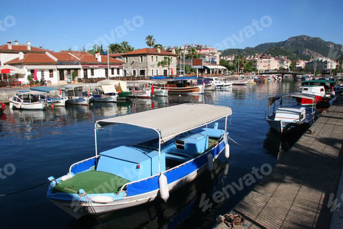 Preview: Bay Of Marmaris With Marine Harbor And Yachts, Sailing Boats On At The Quay