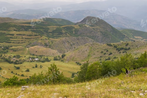 Preview: Scenic Landscape View In Albanian Mountain, Lure National Park.