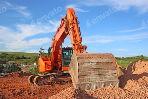 Preview: Digger On A Construction Site