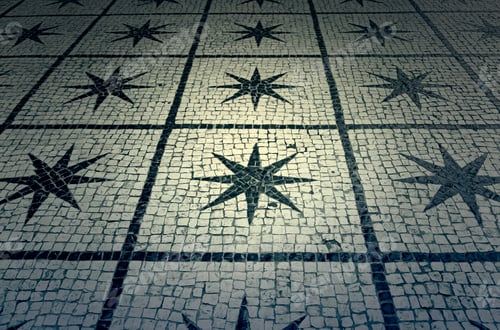 Preview: Typical Stone Floor Lisbon, Detail Of A Typical Floor With Shapes And Drawings, Art Portugal