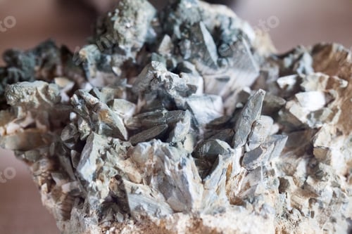 Preview: Beautiful Crystals, Minerals And Stones - Colors And Textures. Image Has Grain Texture Visible On