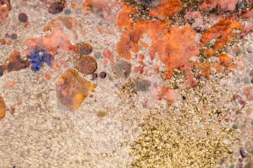 Preview: Abstract Composition With Mix Of Oil, Water And Colorful Ink. Pollution Concept