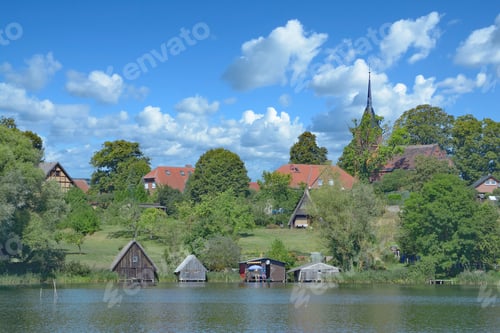 Preview: Idyllic Village Of Wustrow In Mecklenburg Lake District,Germany