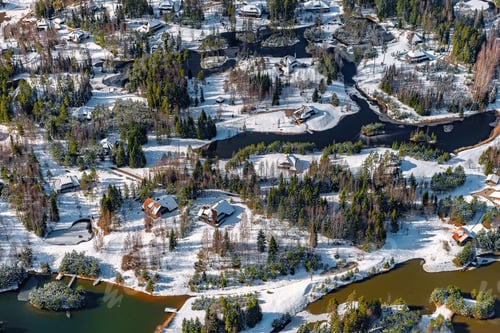 Preview: Aerial View Over The Amatciems Village (Latvia)