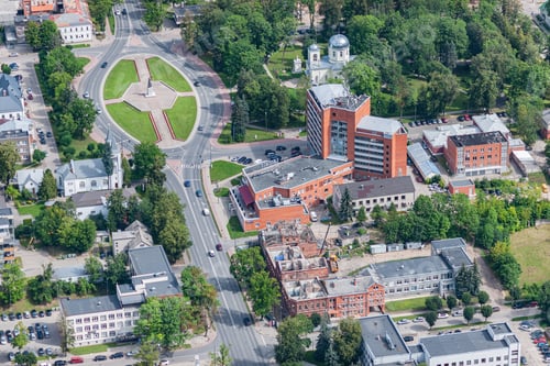 Preview: Aerial View Over The Rezekne City (Latvia)