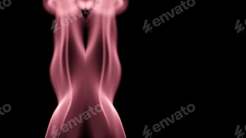 Preview: Smoke Shapes On Black Background