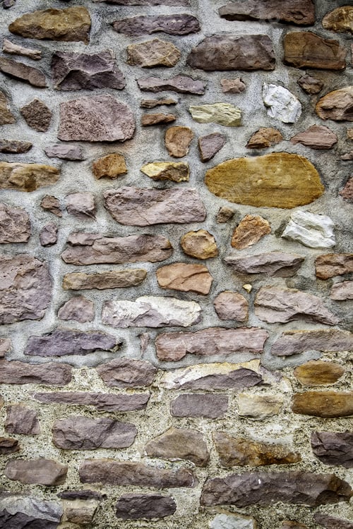 Preview: Textured Stone Background, Detail Of Wall Decorated With Marble