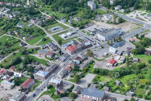 Preview: Aerial View Over The Rezekne City (Latvia)