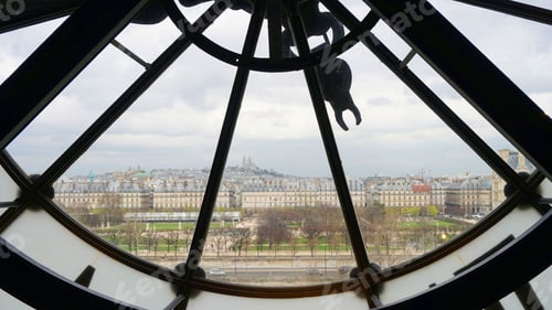Preview: April 2018: Inside View From Famous Giant Glass Clock In Orsay Museum, Paris, France