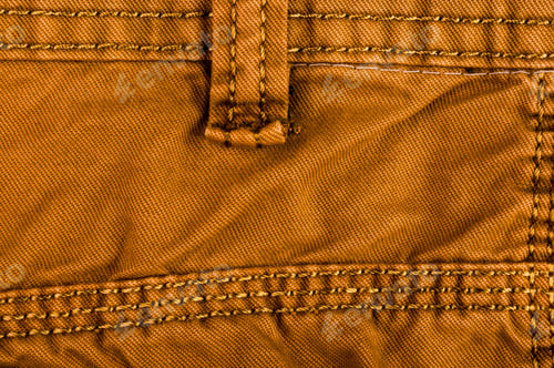 Preview: Clothing Items Stonewashed Cotton Fabric Texture With Seams, Clasps, Buttons And Rivets, Macro