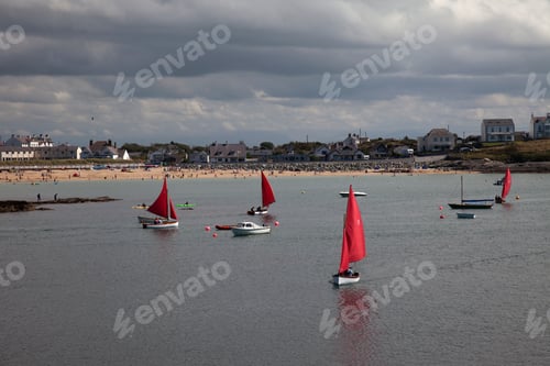 Preview: Trearddur Bay Sailing Club Racing Out From Porth Diana Isle Of Anglesey North Wales