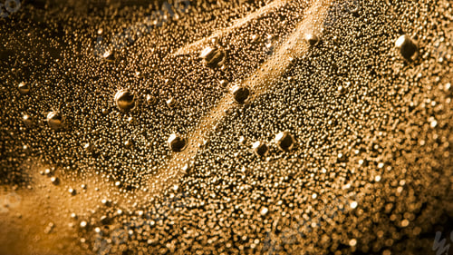 Preview: Abstract Underwater Composition With Bubbles, Lines And Light