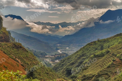 Preview: Rice Fields On Terraced Mountain Farm Landscapes Lao Cai Province, Sapa Viet Nam, Northwest Vietnam.
