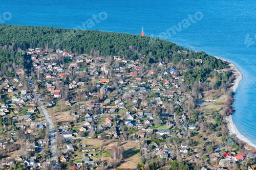 Preview: Aerial View Over The Village Ragaciems (Latvia)