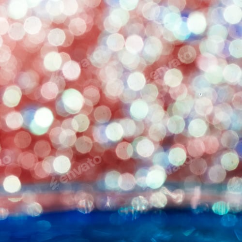 Visualização: Fundo abstrato colorido e elegante com luzes de bokeh. Pode ser usado como fundo de Natal