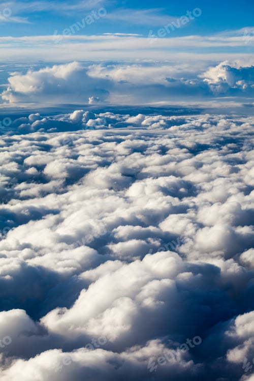 Preview: Beautiful, Dramatic Clouds And Sky Viewed From The Plane