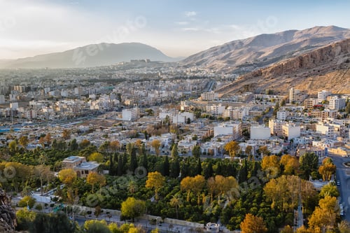 Preview: View Of The Shiraz City From The Surrounding Hills. Iran