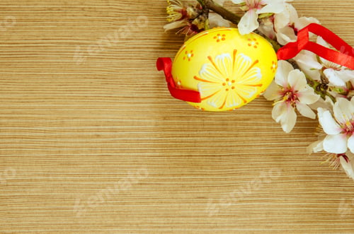 Preview: Easter Decoration Background Filtered Retro Effect