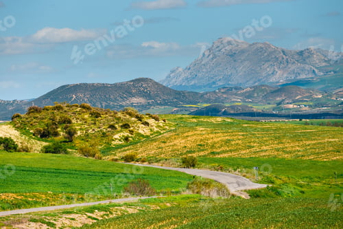 Preview: Mountain Landscape Near El Chorro Gorge, Andalusia, Spain