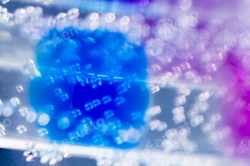 Preview: Abstract Composition With Underwater Tubes With Colorful Jelly Balls Inside And Bubbles