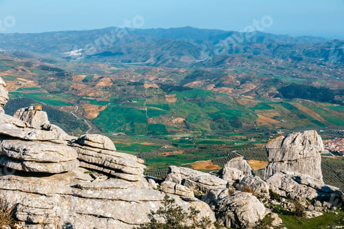 Preview: Karst Landscape In El Torcal De Antequera Natural Park, Andalusia, Spain
