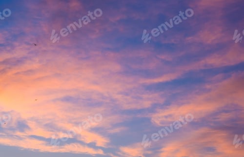 Preview: Landscape With Dramatic Light - Beautiful Golden Sunset With Saturated Sky And Clouds.