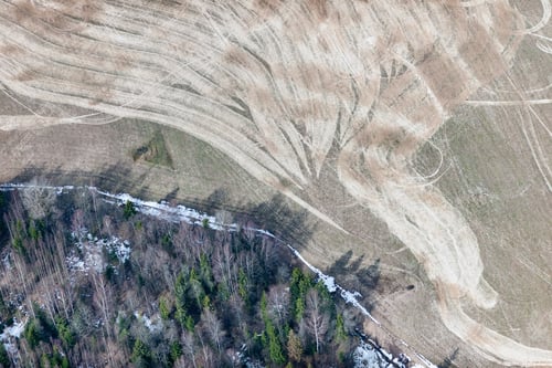 Preview: Aerial View Over The Rural Fields