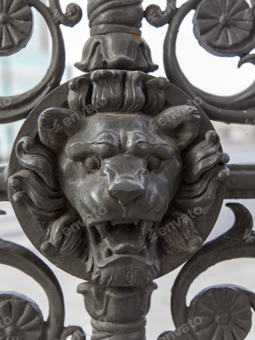 Preview: Moscow, Russia, On September 23, 2014. Fragment Of An Ancient Decorative Lattice In The Form Of The