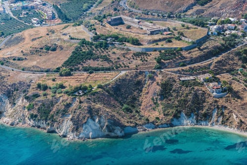 Preview: Aerial View Over The Village Aptera In Crete (Greece)