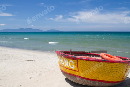 Preview: Traditional Vietnamese Boat In The Basket Shaped