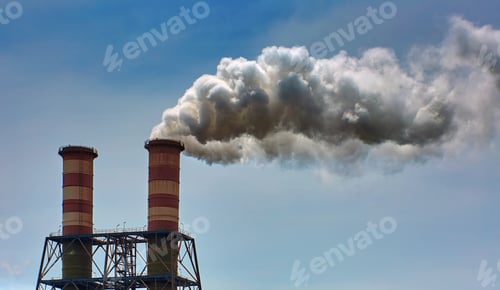 Preview: Refinery Funnel Burning And Throwing Clouds Of White Smoke