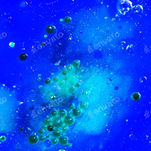 Preview: Abstract, Colorful Composition With Oil, Water And Ink. High Resolution And Quality
