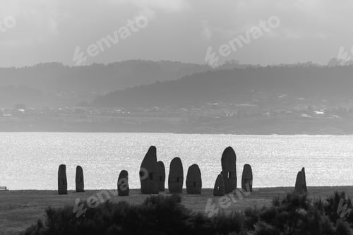 Preview: Menhirs On The Coast Of La Coruna, Spain.