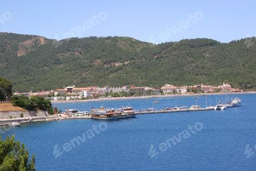 Preview: Bay Of Marmaris With Marine Harbor And Yachts, Sailing Boats On At The Quay